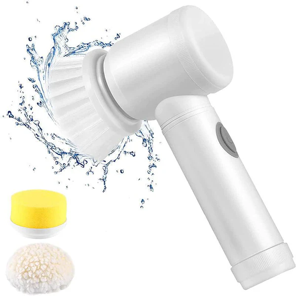 🧼✨ Cepillo de limpieza automático súper 5 en 1 - ¡Limpia 3 veces más rápido y sin esfuerzo! 💨🔥