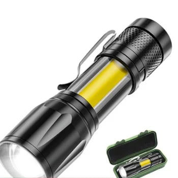 💡 LUZMAX | MINI LINTERNA TÁCTICA RECARGABLE 🔋 ¡COMPRE UNO Y OBTENGA DOS GRATIS!